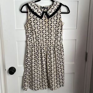 Dachshund patterned mini dress